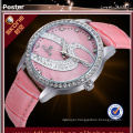 skone9286 pink leather strap women watches alibaba express